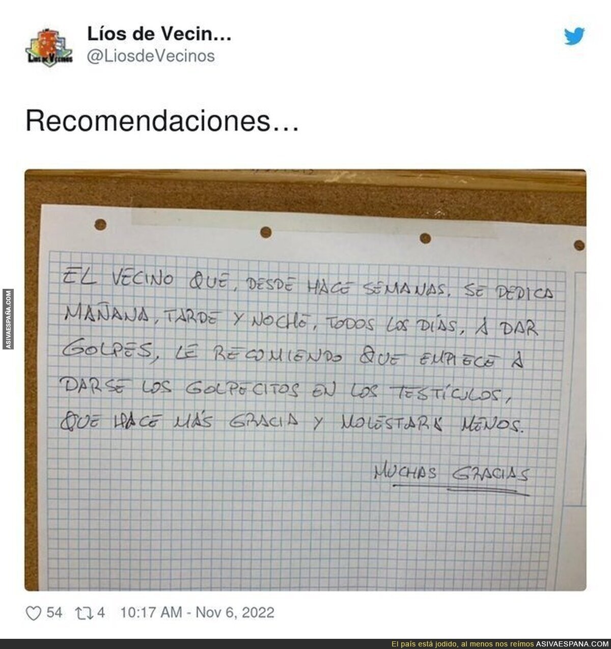 Buen rollito en el vecindario