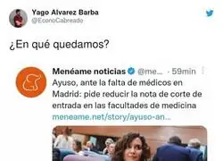 Isabel D&iacute;az Ayuso no se ponen de acuerdo