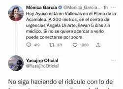 M&oacute;nica Garc&iacute;a intenta re&iacute;rse de Isabel D&iacute;az Ayuso y sale escaldada