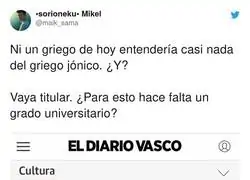 La mayor&iacute;a de la gente de hoy no entiende el castellano del siglo XV y XVI y no se hacen noticias de ello