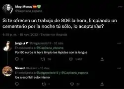 &iquest;Qu&eacute; har&iacute;as si te ofrecen este trabajo con este salario?
