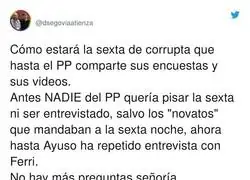 El PP tiene de ejemplo a La Sexta