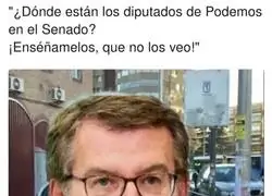 Feij&oacute;o en busca de diputados de Podemos en el Senado