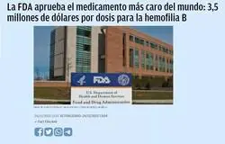 El medicamento mas caro del mundo, gracias a EEUU
