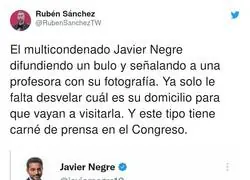 Javier Negre haciendo de las suyas