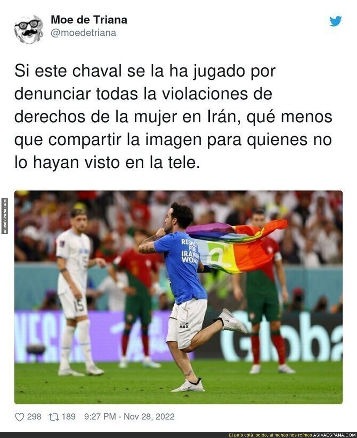 Lo que no se atrevieron a hacer futbolistas multimillonarios se ha atrevido a hacer un anónimo