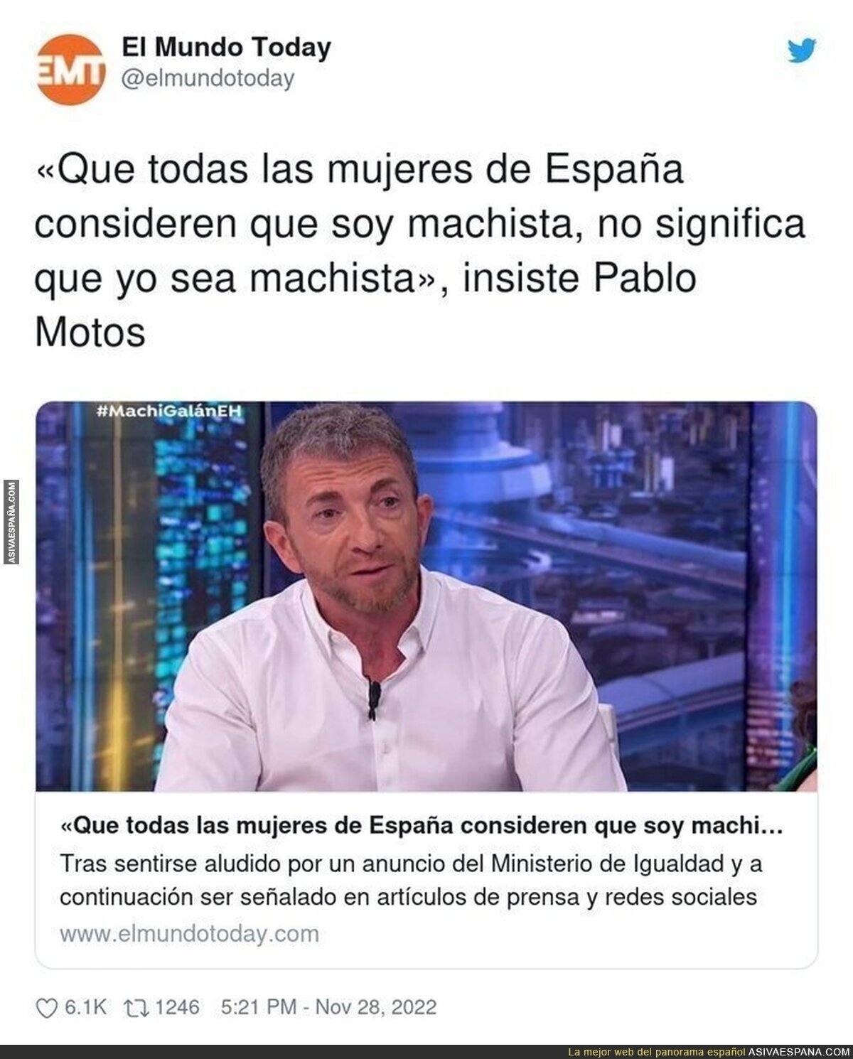 Pablo Motos lo tiene claro