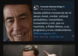 Pablo Motos, aprobado por una persona de dudosa calidad humana. La certificaci&oacute;n que le faltaba