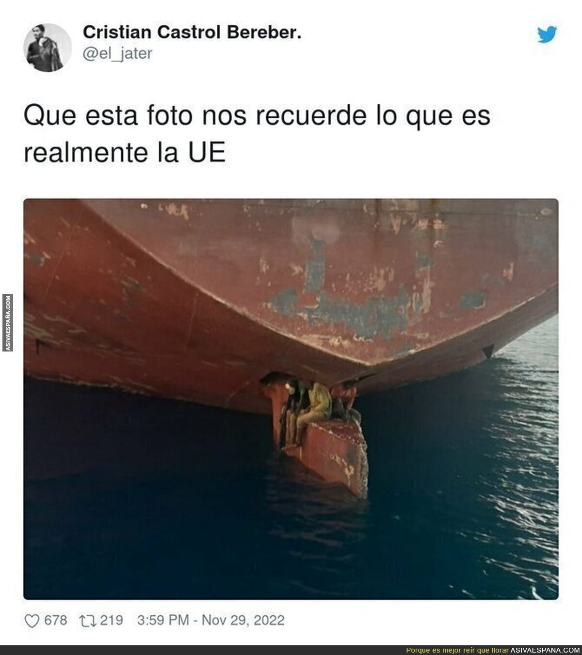 Tanto esfuerzo y los echamos de nuevo para su país