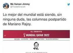El surrealismo en estado puro de las columnas de Rajoy durante el Mundial