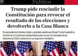 Si los resultados de las elecciones no me favorecen, la constituci&oacute;n es ileg&iacute;tima