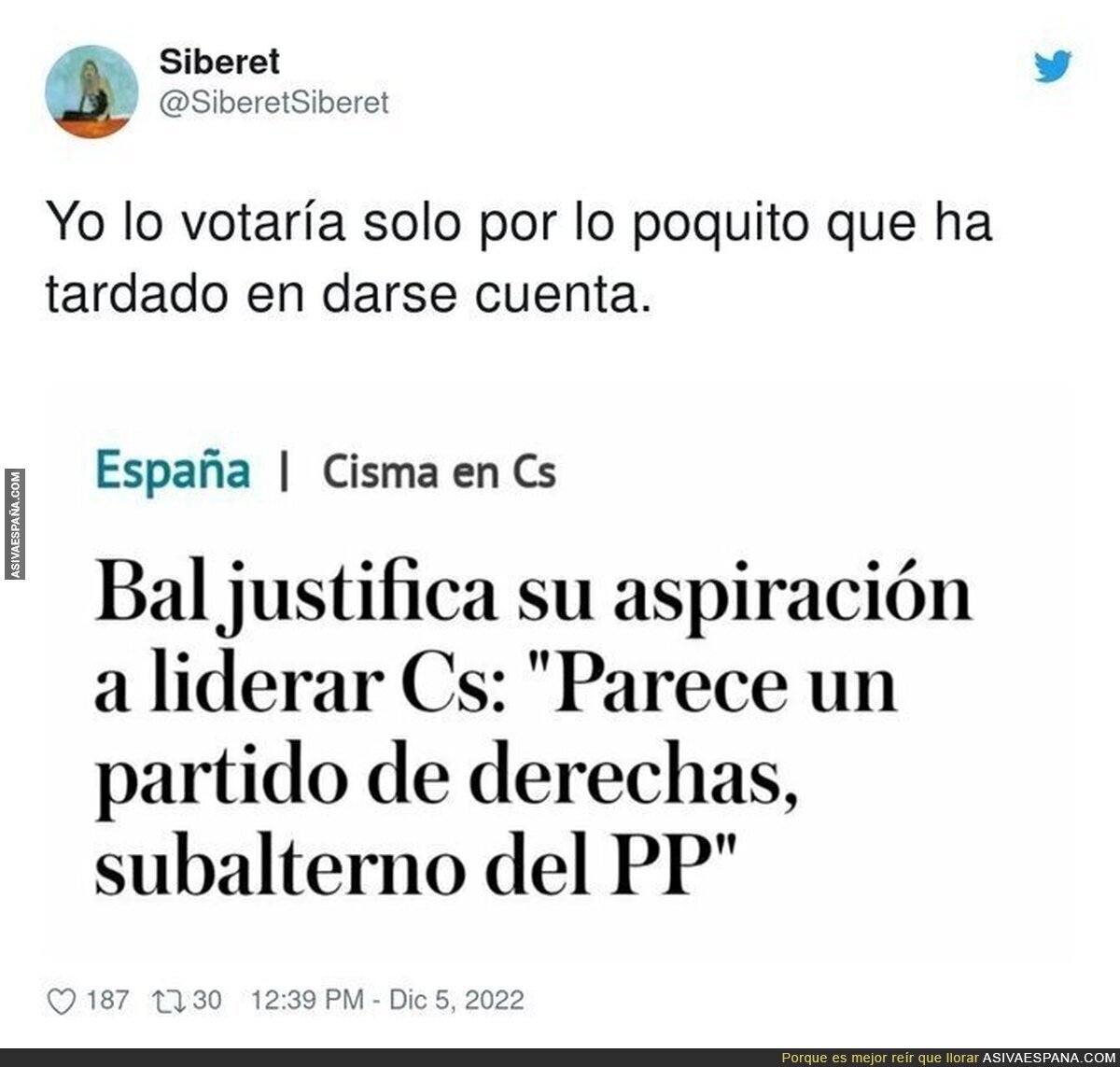 Vete a saber por qué la gente lo confunde.  , por @SiberetSiberet