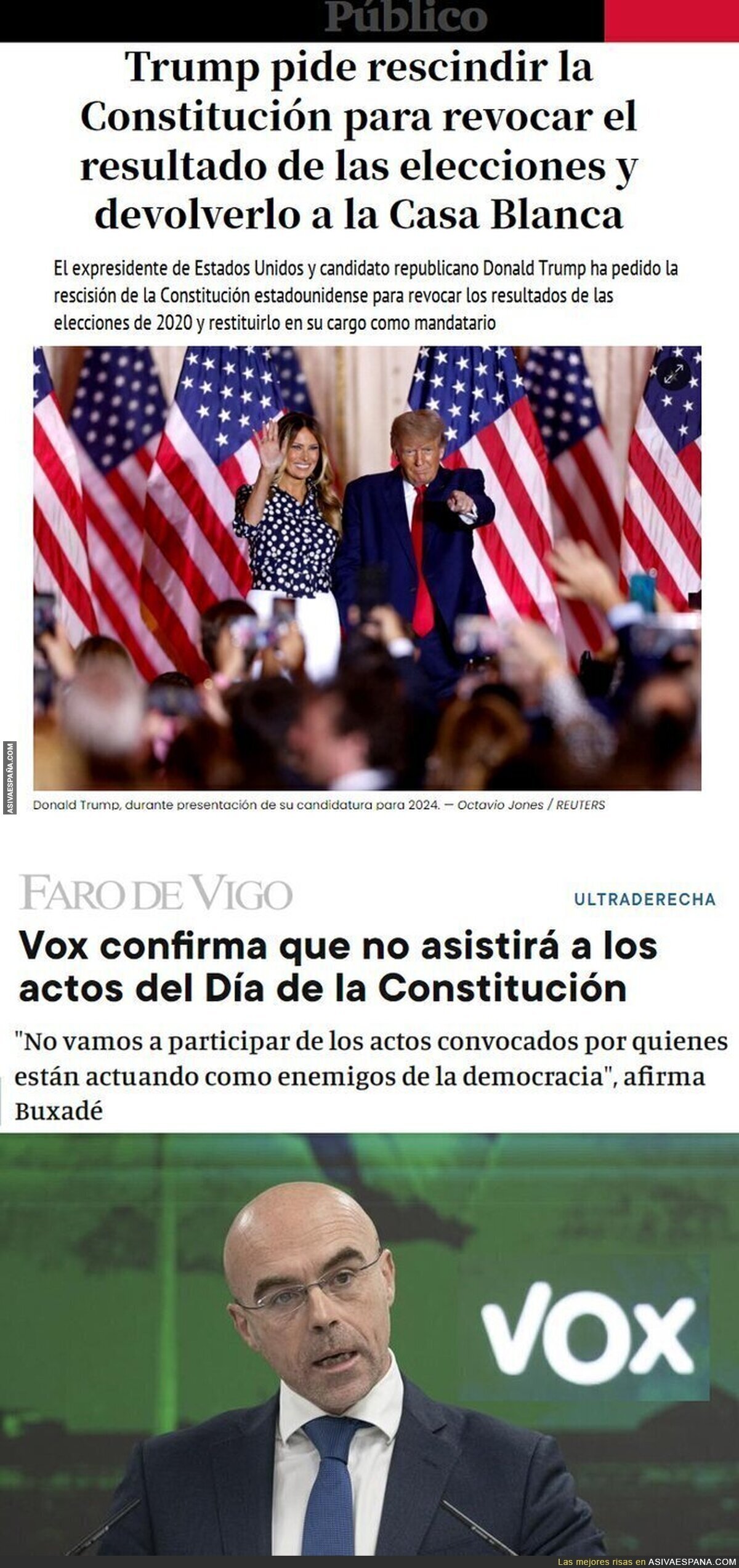La ultraderecha es a la Constitución lo que la Kriptonita a Clark Kent. Aquí y en cualquier lugar
