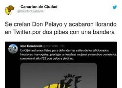 La ultraderecha se pone a llorar en redes sociales por dos marroqu&iacute;s con una bandera