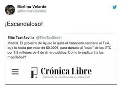 Sigue el esc&aacute;ndalo entre taxis y VTC en Madrid