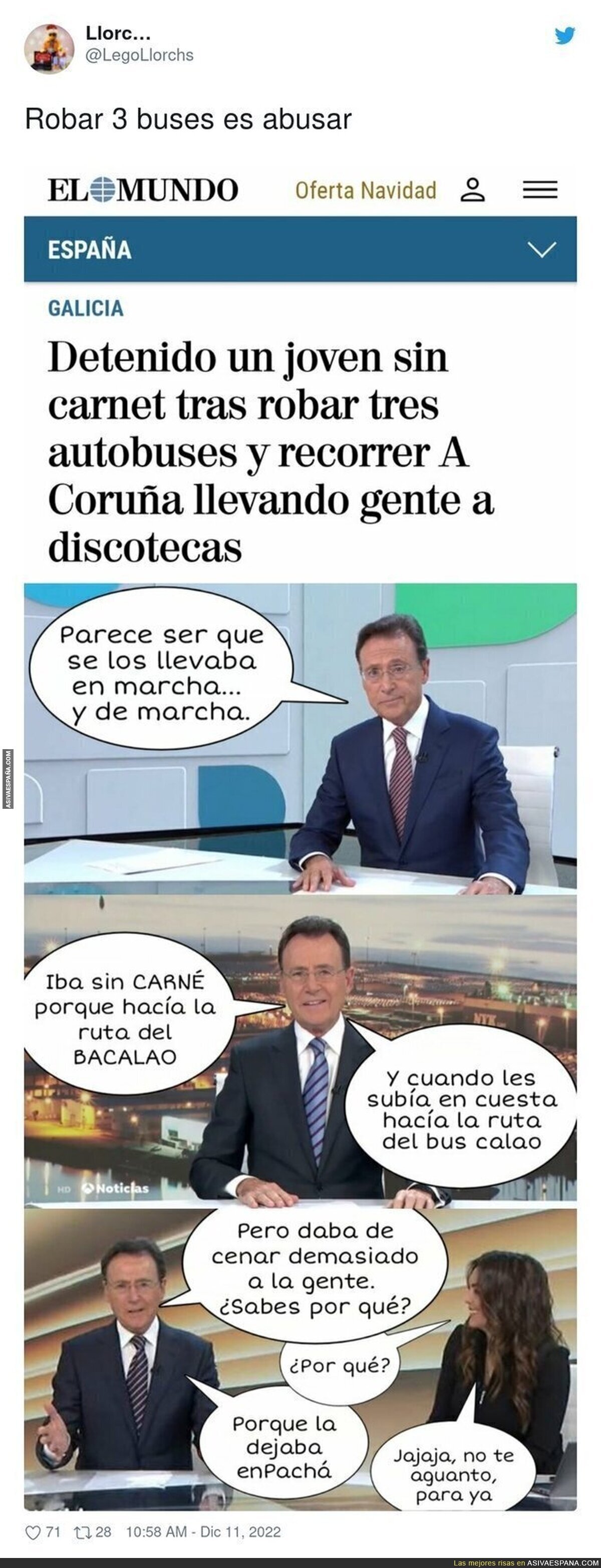 Matías Prats informa de la noticia