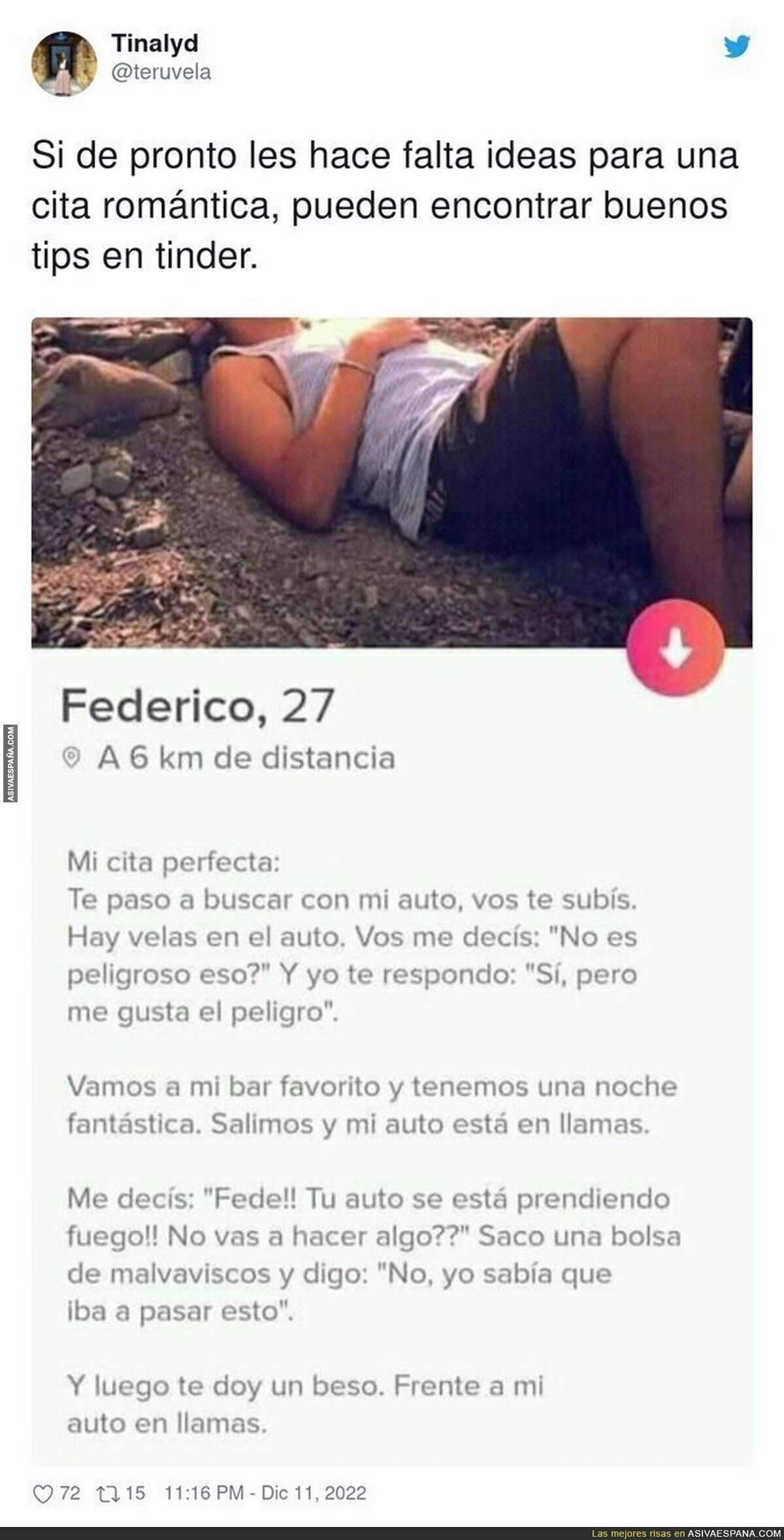 Hay mucho poeta en Tinder y esta biografía es maravillosa