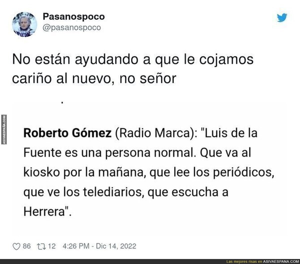 Va a ser complicado que nos caiga bien el nuevo seleccionador Luis de la Fuente