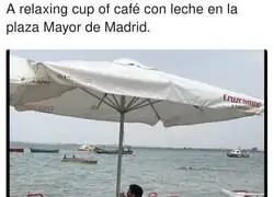 Muy relajado en Madrid