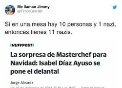 Las cuentas en la mesa de Navidad