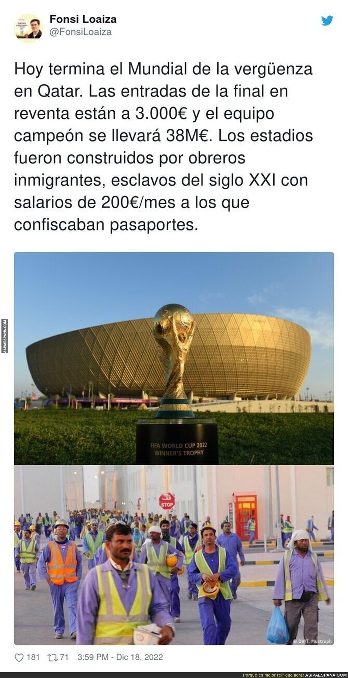 El Mundial más triste de la historia