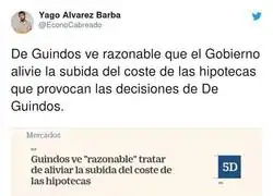 De Guindos sobre sus propias decisiones