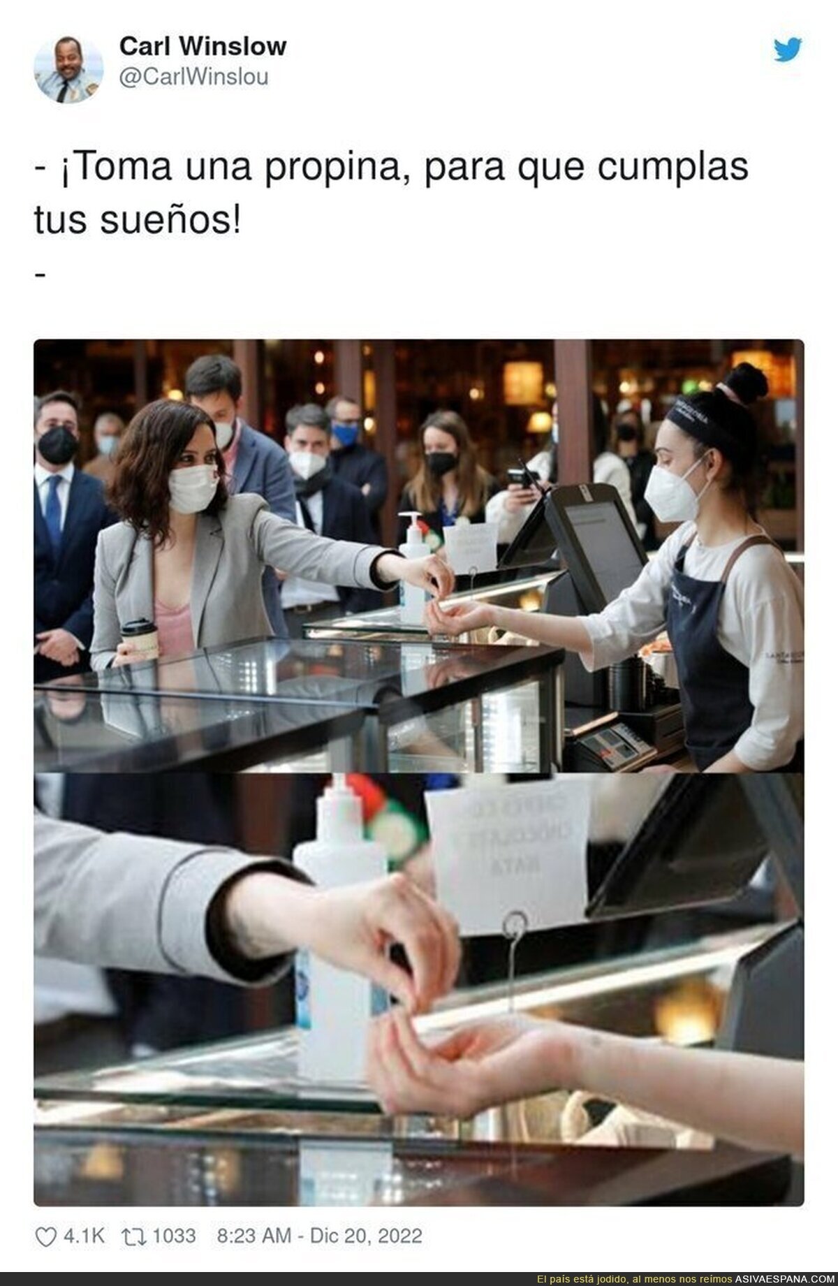 Ayudo repartiendo iñusio