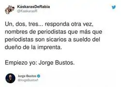 Jorge Bustos vive en una realidad alternativa