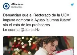 Verg&uuml;enza absoluta en la universidad por culpa de Ayuso