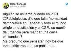 El tiempo da la raz&oacute;n a Pablo Iglesias