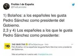 Las personas a las que les gusta Pedro S&aacute;nchez