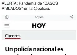 Un polic&iacute;a haciendo de las suyas