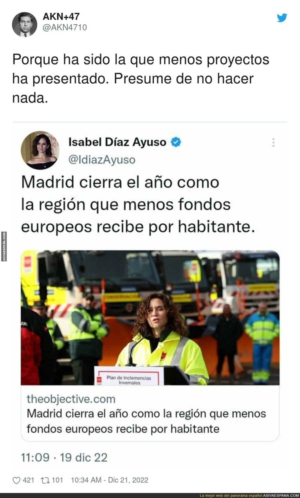 Ayuso se retrata a si misma