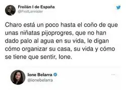 Charo ya est&aacute; cansada