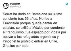 El gran ejemplo que nos deja Serrat