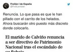 El marido de Calvi&ntilde;o ha sido pillado