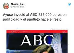Para esto sirve el dinero que inyecta Ayuso en el ABC