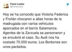 La familia de los Borbones no deja de liarla por las calles