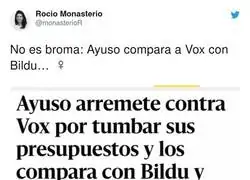 Roc&iacute;o Monasterio se sorprende de Ayuso