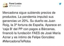 Juan Roig se aprovecha en tiempos de crisis