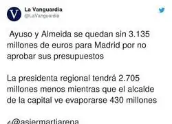 La buena gesti&oacute;n de Ayuso y Almeida