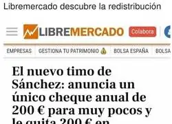 Libremercado se da cuenta ahora como funciona la vida