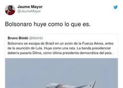 La espantosa hu&iacute;da de Bolsonaro