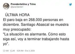 Santiago Abascal est&aacute; asustado