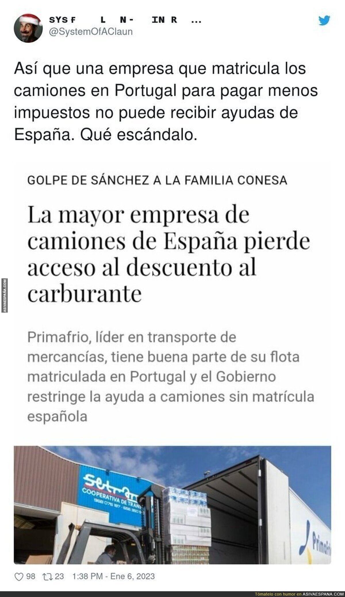 Un escándalo tremendo (ironía)