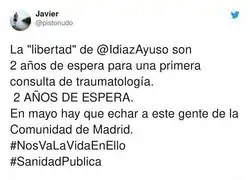 El peligro que corre tu vida con Isabel D&iacute;az Ayuso en la pol&iacute;tica