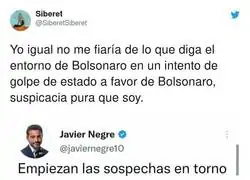Muchas sospechas depende donde viene la informaci&oacute;n