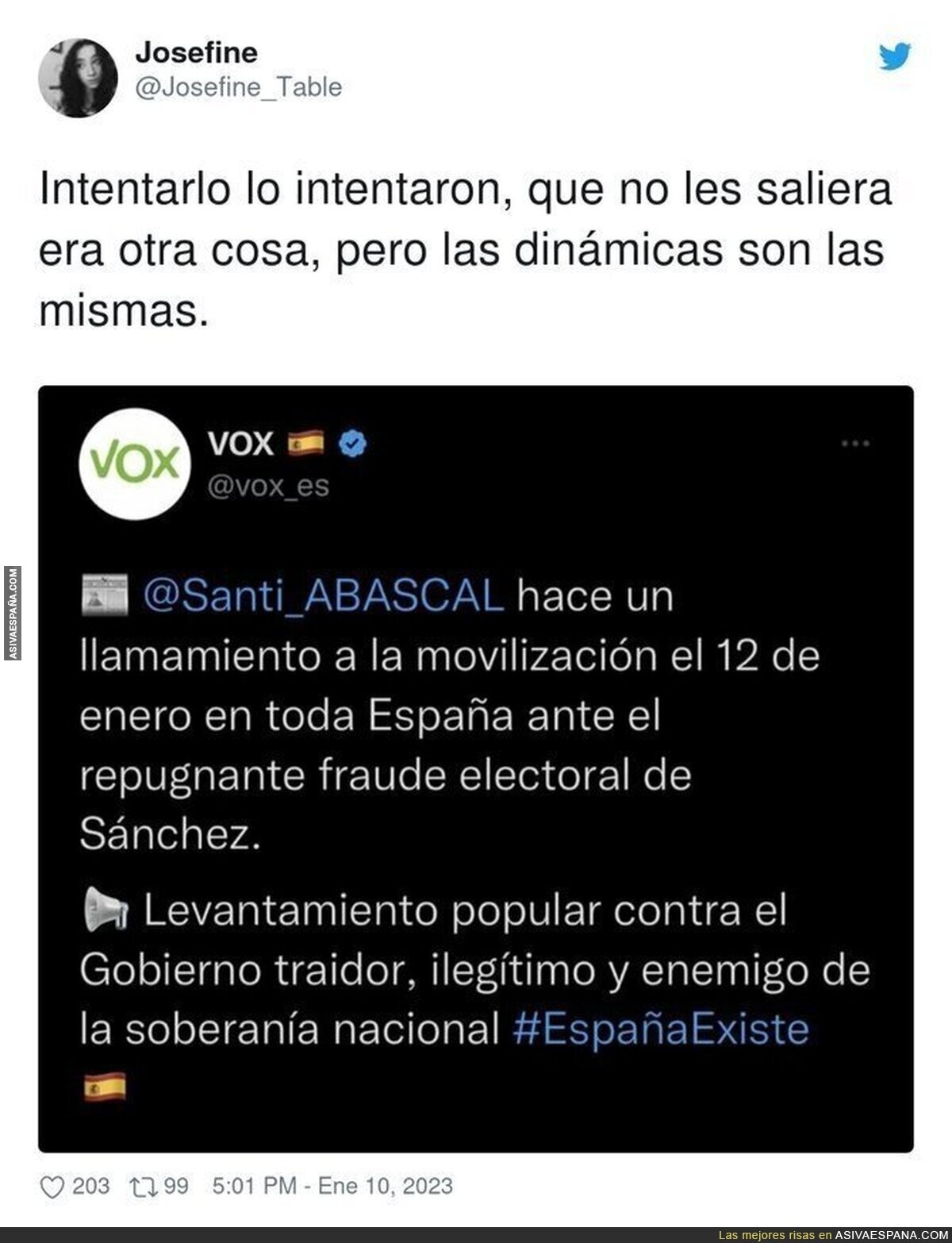 Las tácticas de VOX son similares a las de otro país