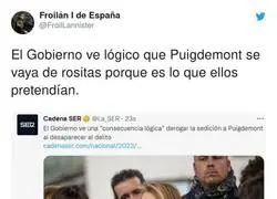 Puigdemont el mejor amigo de Pedro S&aacute;nchez