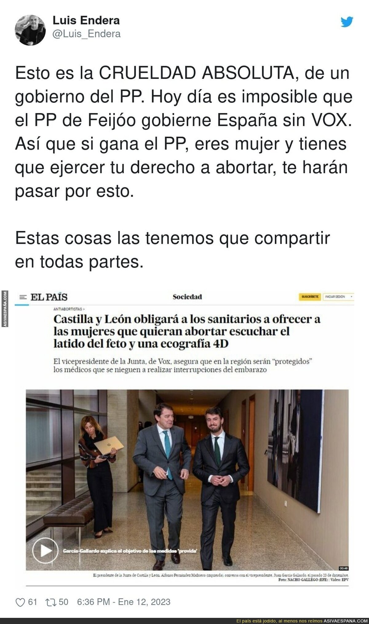 ¿Qué pensarán de esto las mujeres que han votado a VOX?